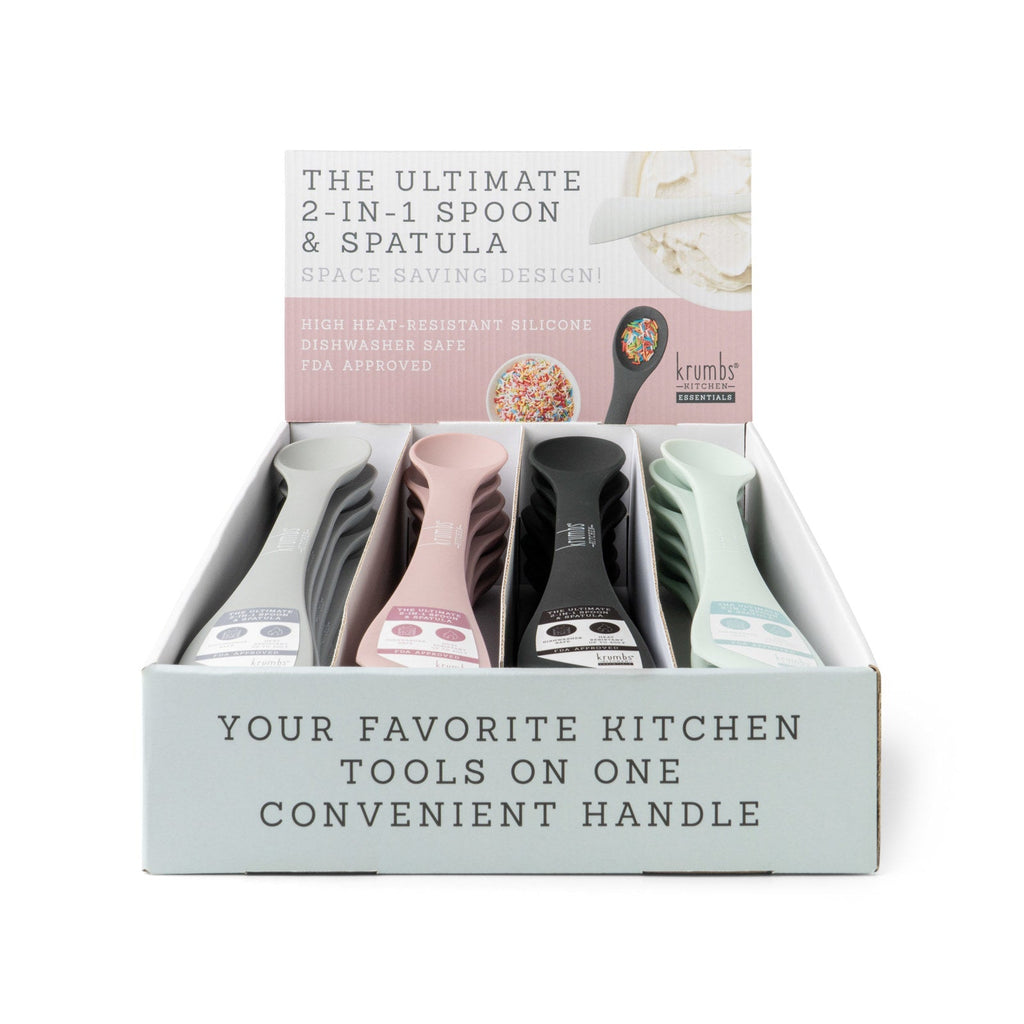 Krumbs Kitchen The Ultimate 2-in-1 Spoon & Spatula - Black