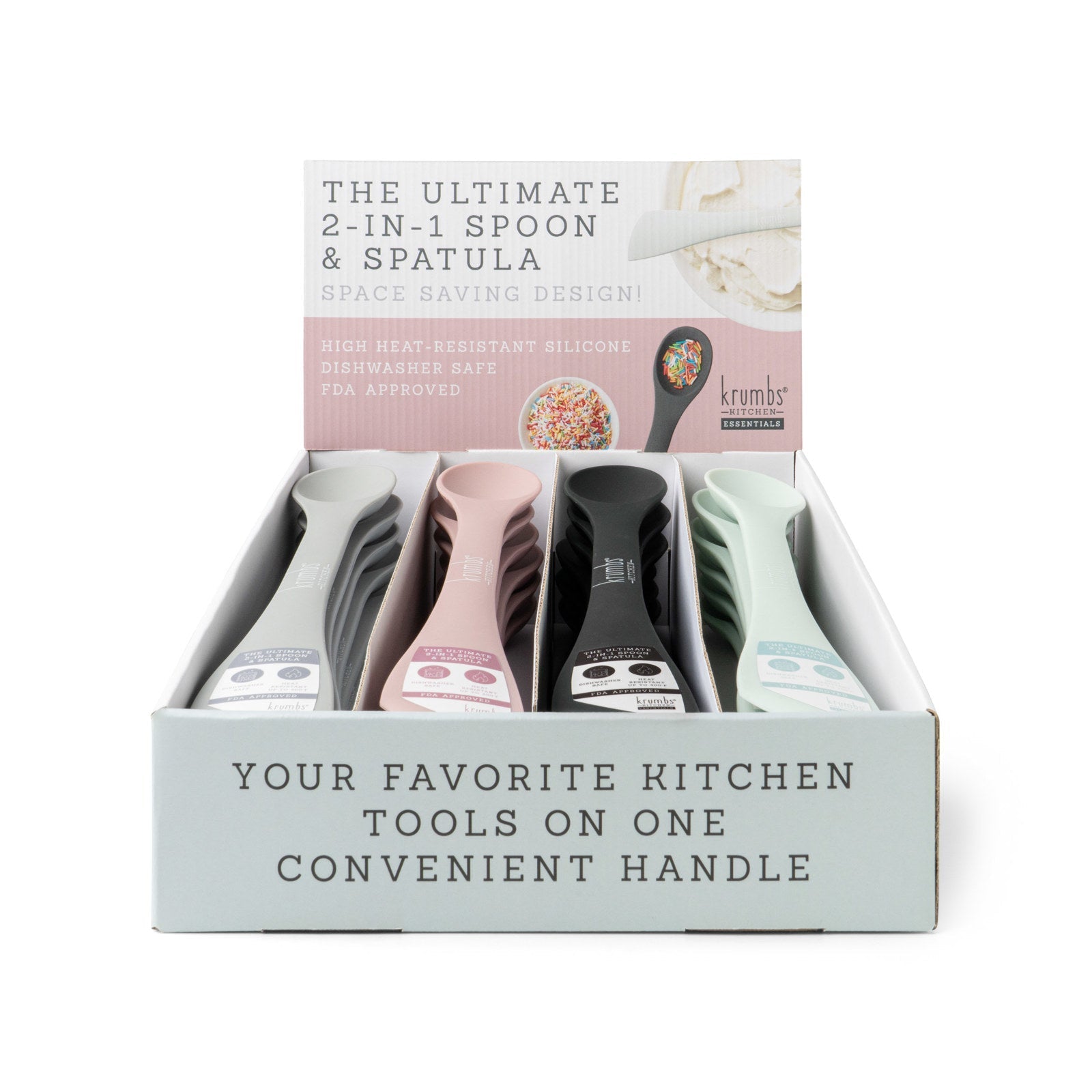 Krumbs Kitchen The Ultimate 2-in-1 Spoon & Spatula - Black